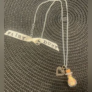 Fairy Dust & Heart Necklace. New